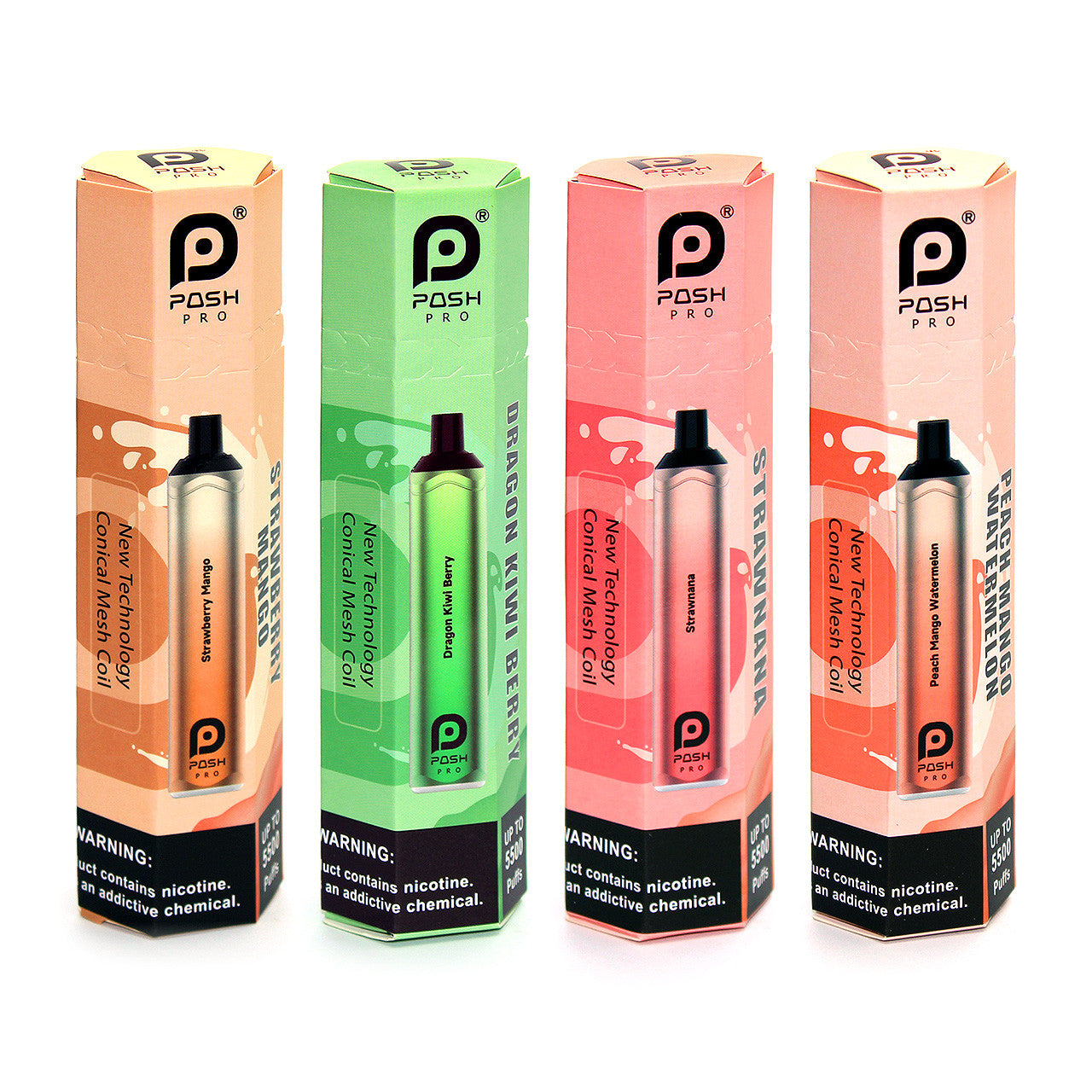 Posh Pro 5500 Disposable Rechargeable Vapes