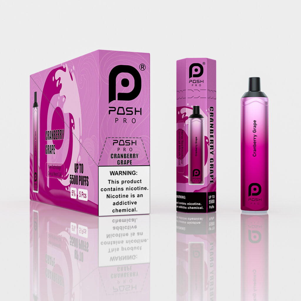 Posh Pro 5500 Disposable Rechargeable Vapes