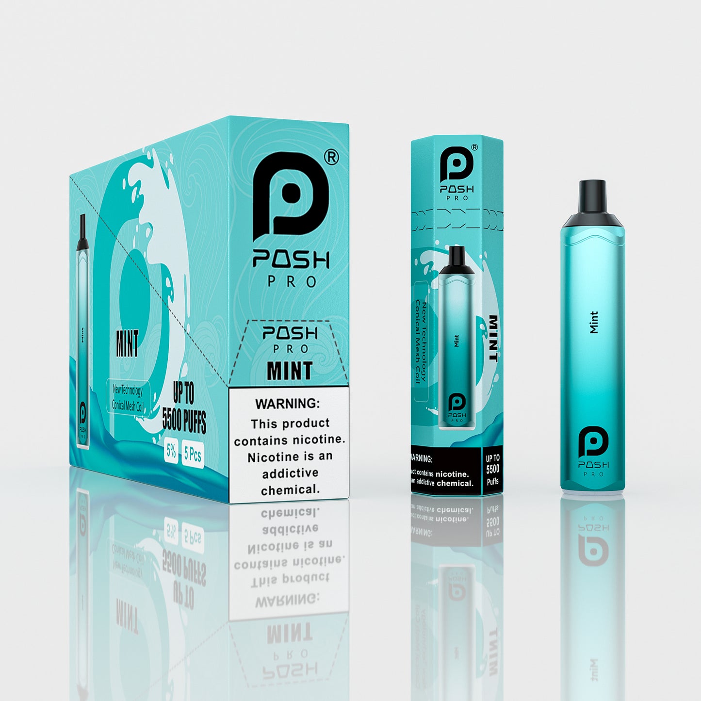 Posh Pro 5500 Disposable Rechargeable Vapes