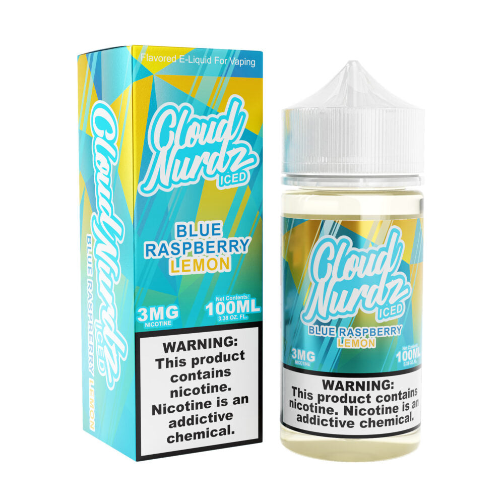 Cloud Nurdz E-Liquid - Blue Raspberry Lemon Iced