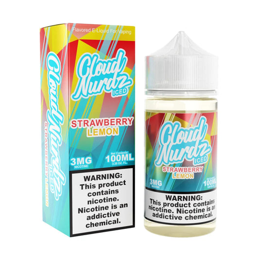 Cloud Nurdz E-Liquid - Strawberry Lemon Iced