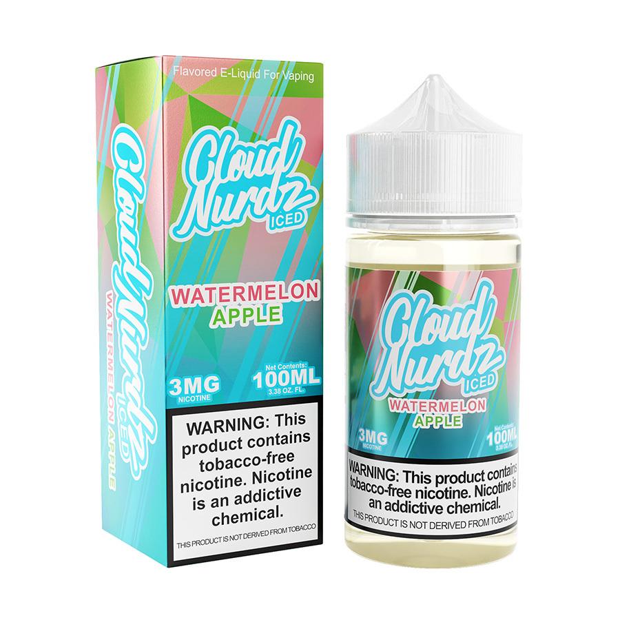 Cloud Nurdz E-Liquid - Watermelon Apple Iced
