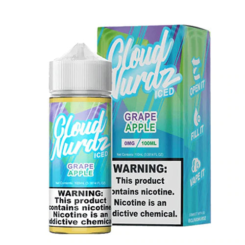 Cloud Nurdz E-Liquid - Grape Apple Iced